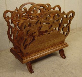 Oak Magazine Rack