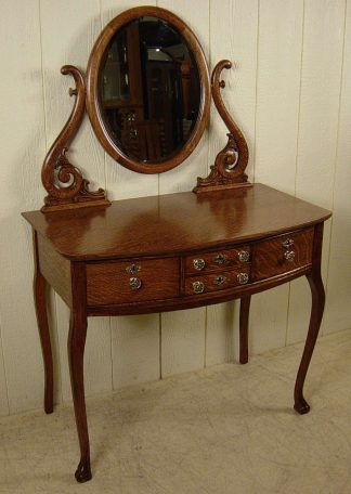 Oak Vanity with mirror