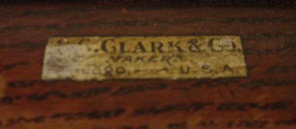 Clark Model "A" Octagon Oak Revolving Dental Cabinet - Image 10