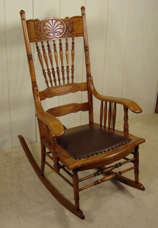 Oak & Maple Press Back Rocker