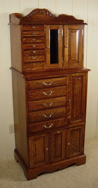 American Cabinet Company Oak Dental Cabinet - model #51 series