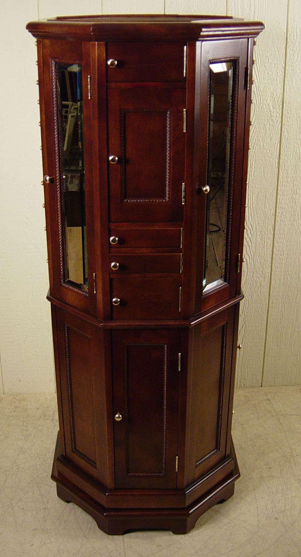 Clark Model "A" Octagon Birch & Maple Revolving Dental Cabinet - Image 4