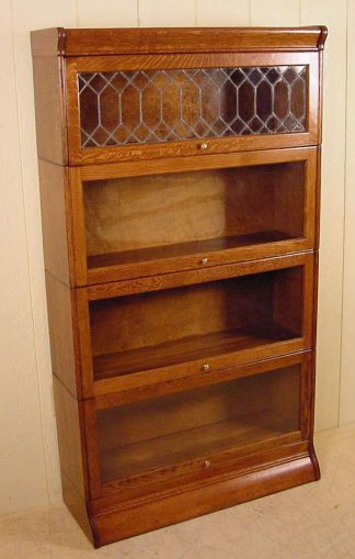 4 Section Oak "Hale" Stacking Bookcase