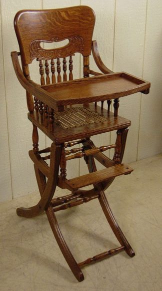 Oak High Chair