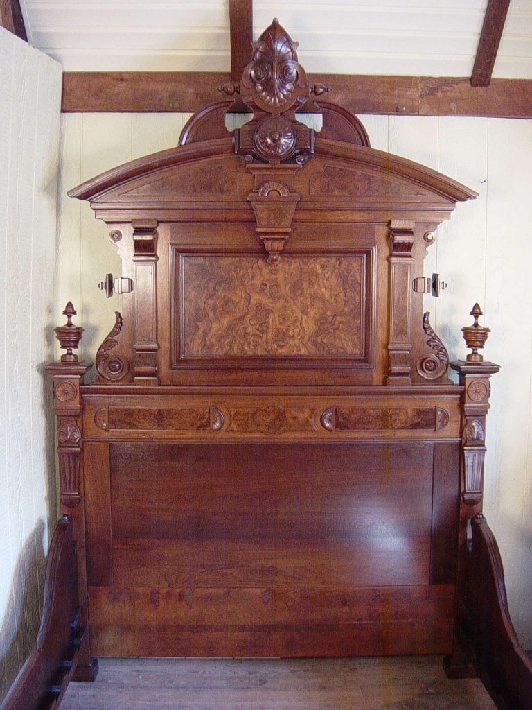 Antique Victorian Walnut Bed - Doug Schmitt Antiques
