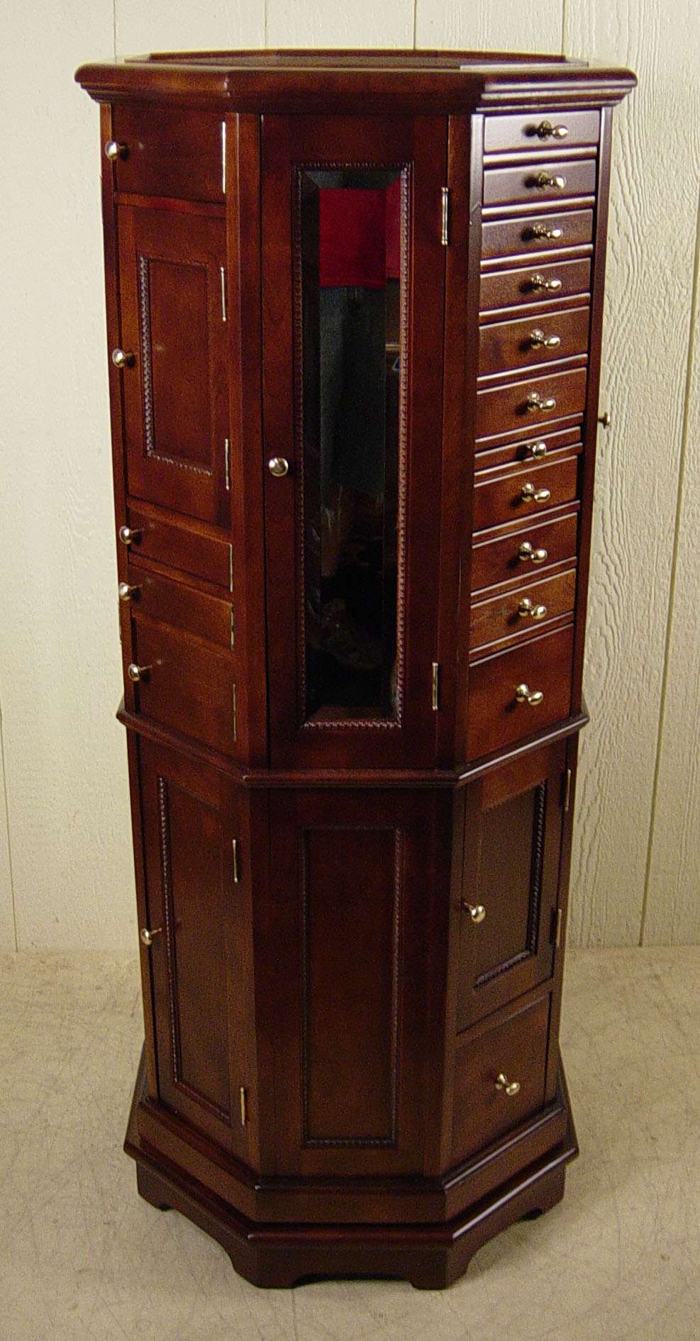 Clark Model "A" Octagon Birch & Maple Revolving Dental Cabinet - Image 5