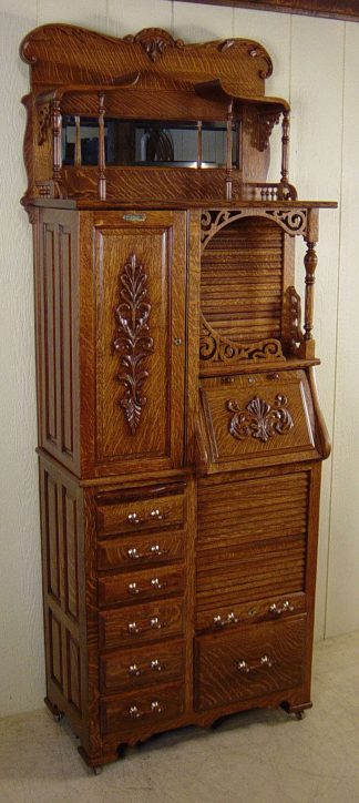 Harvard Co. Oak Dental Cabinet - Model 44X