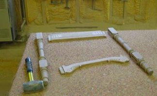 Very Ornate Oak Lamp Table - STOCK #127