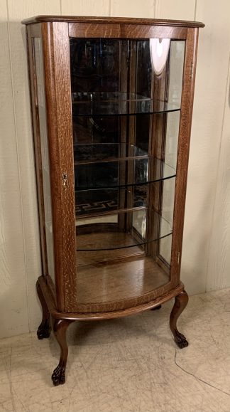 Small Size Oak Curio Cabinet