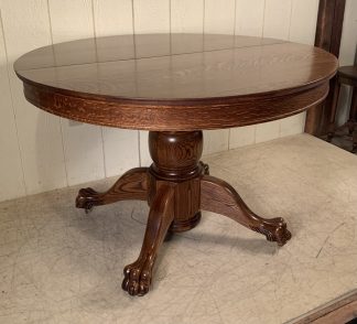 44" Round Oak Table