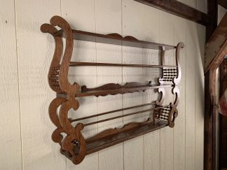 Oak Stick & Ball Plate Rack