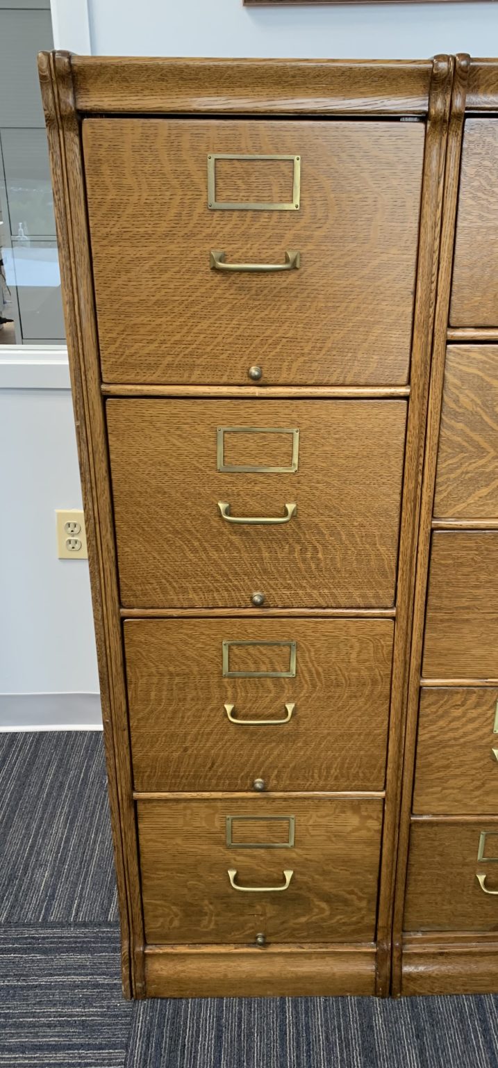 3Section Oak File Doug Schmitt Antiques