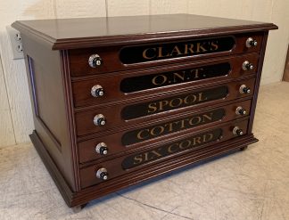 Walnut Clark's 5-drawer Spool Cabinet