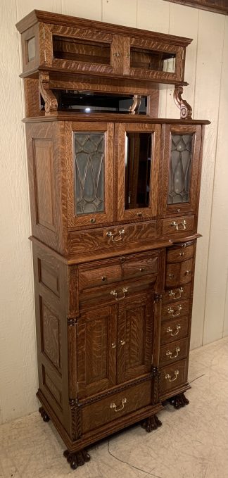 American Cabinet Company Oak Dental Cabinet #55