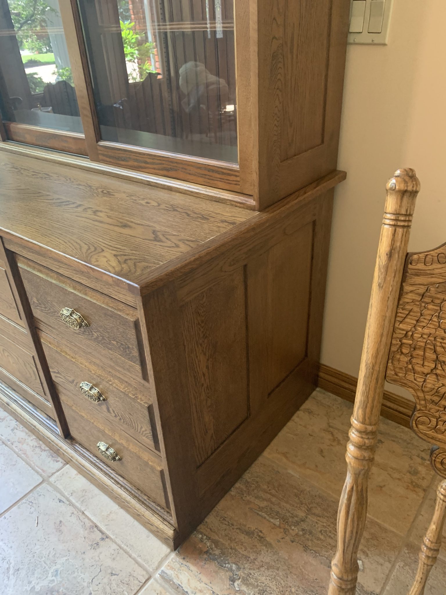 J.D. Warren Manufacturing Co. Oak Hardware Store Display Doug