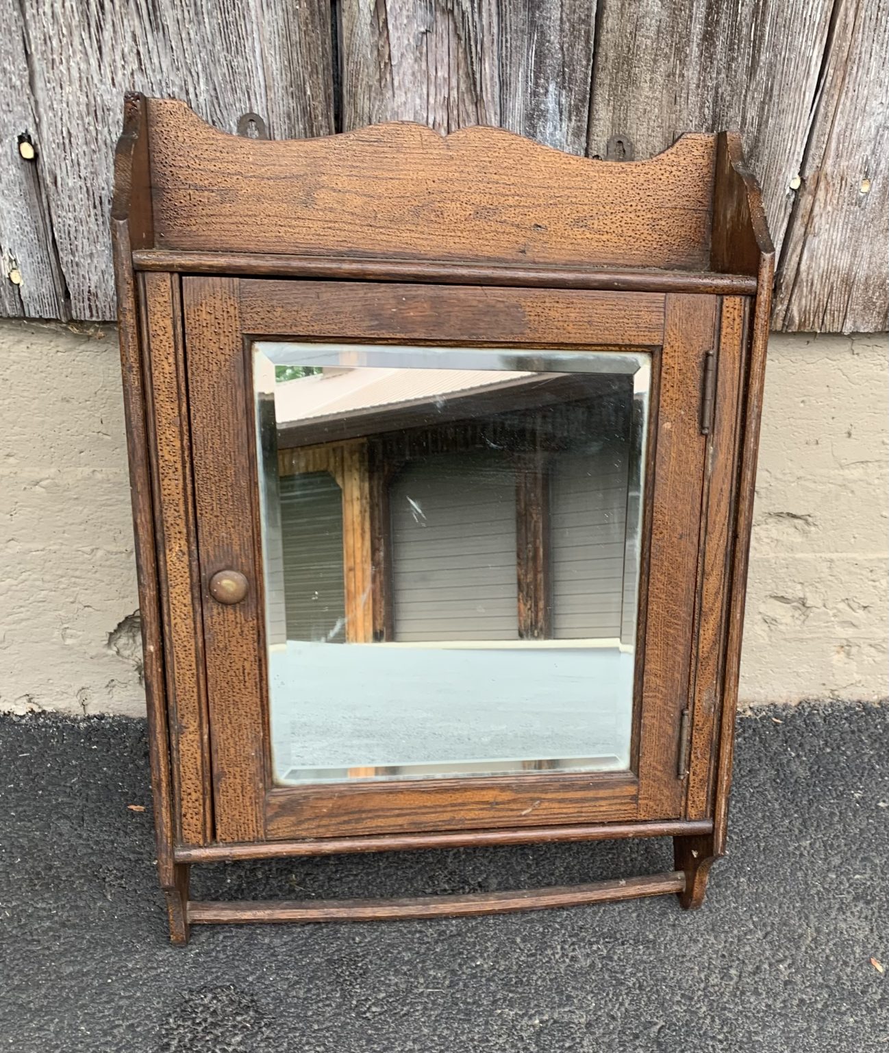 Oak Medicine Cabinet - Doug Schmitt Antiques