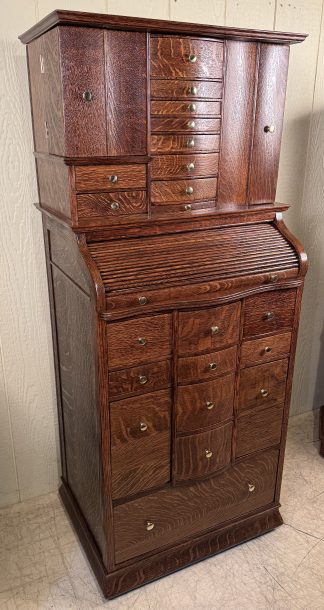Ransom & Randolph Oak Dental Cabinet #38