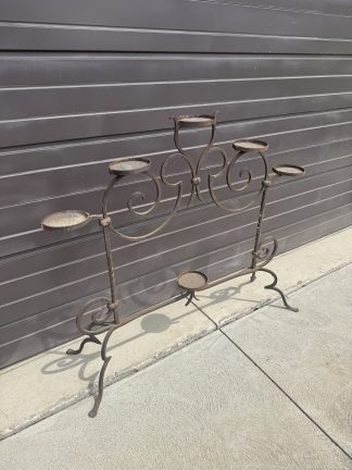 Hand Wrought Iron Candle/Plant Stand