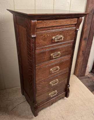 Oak Cylinder Cabinet