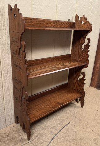 Chestnut Hanging What-not Shelf