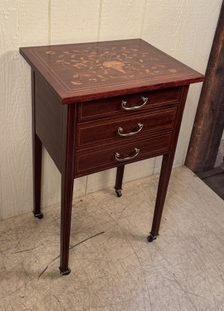 Small Inlaid Mahogany Stand