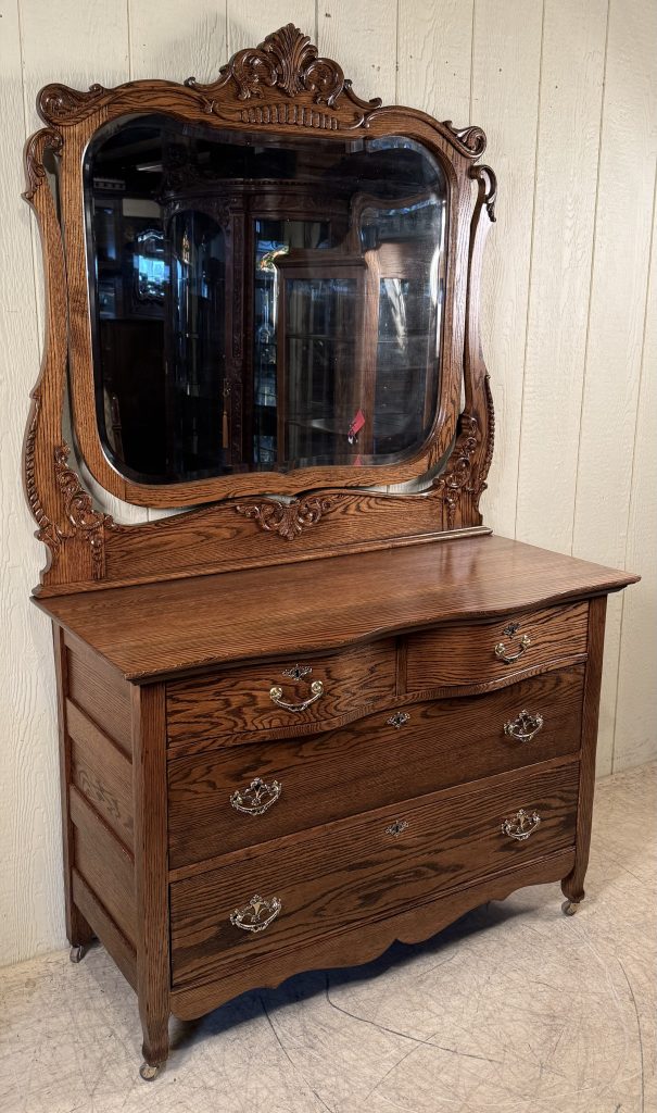 Oak Dresser with Mirror