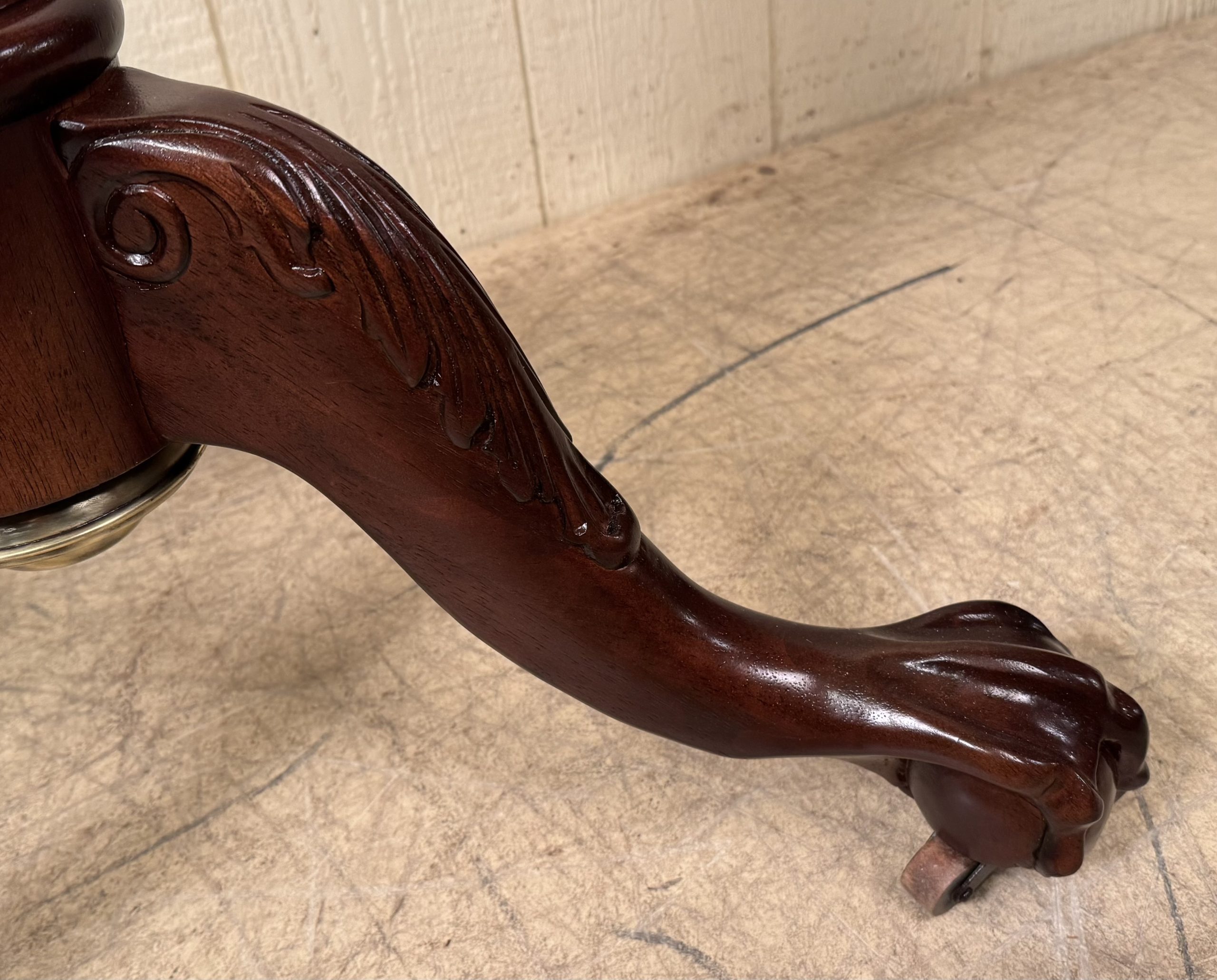 Antique World Globe on Mahogany Claw Foot Base - Image 11