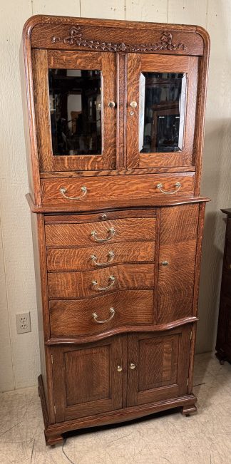 American Cabinet Co. Oak Dental Cabinet Model #52