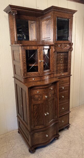 Ransom & Randolph Co. Oak Dental Cabinet #66