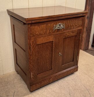 Quarter-Sawn Oak Office Cabinet