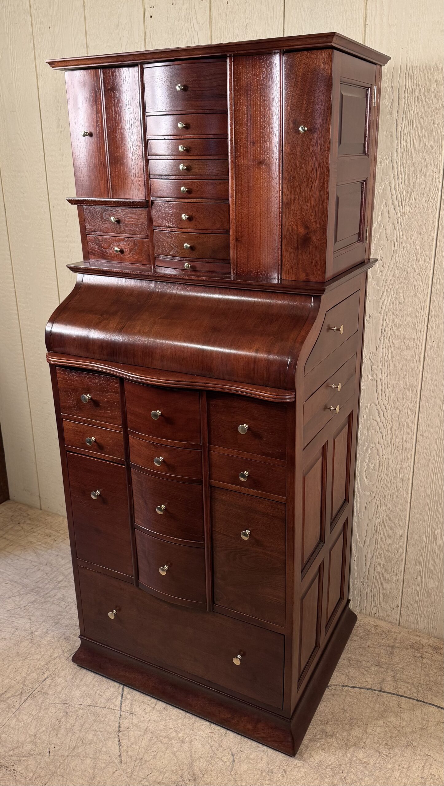 Ransom & Randolph Co. Deluxe Model Mahogany Dental Cabinet #35