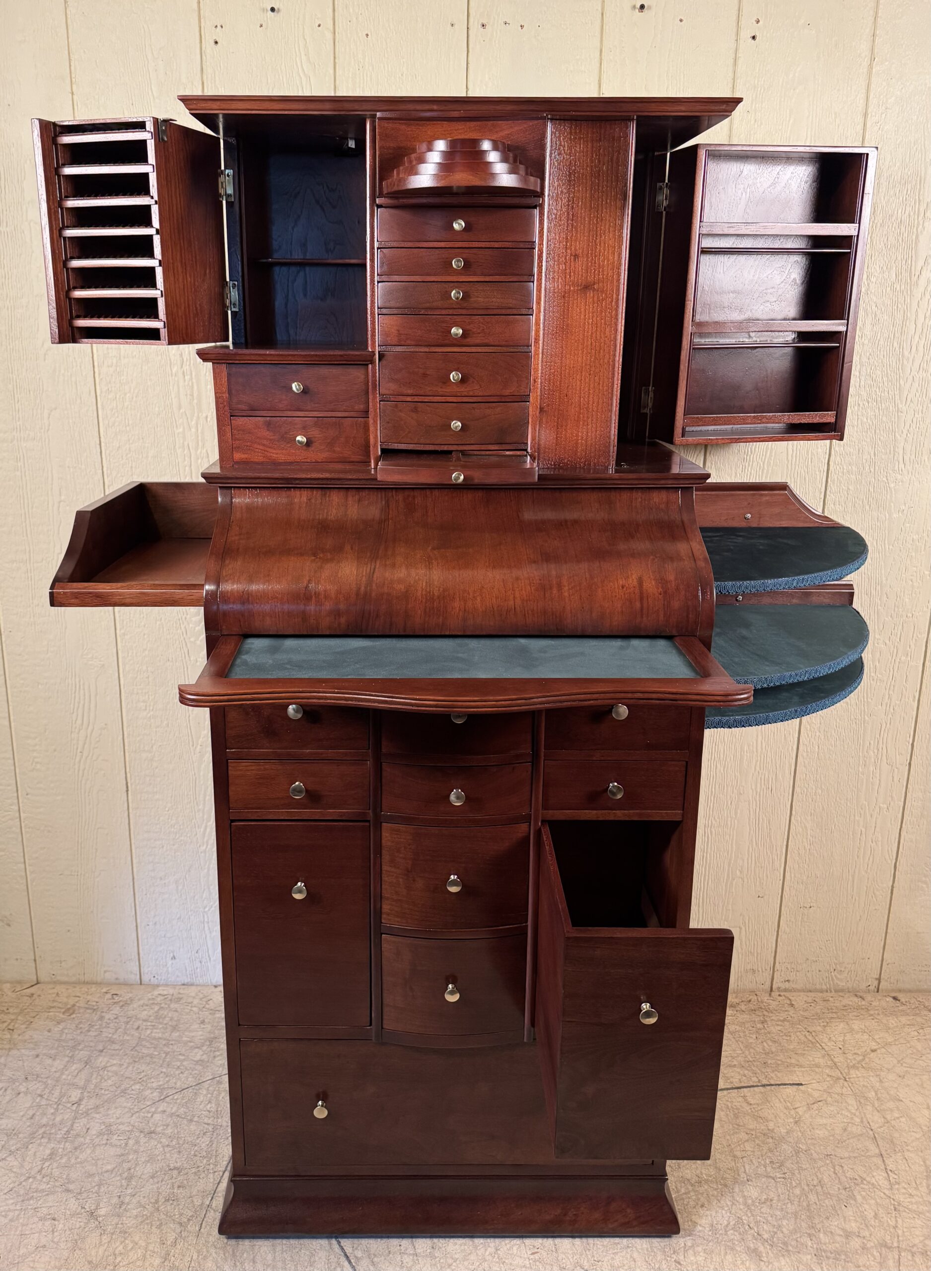 Ransom & Randolph Co. Deluxe Model Mahogany Dental Cabinet #35 - Image 3