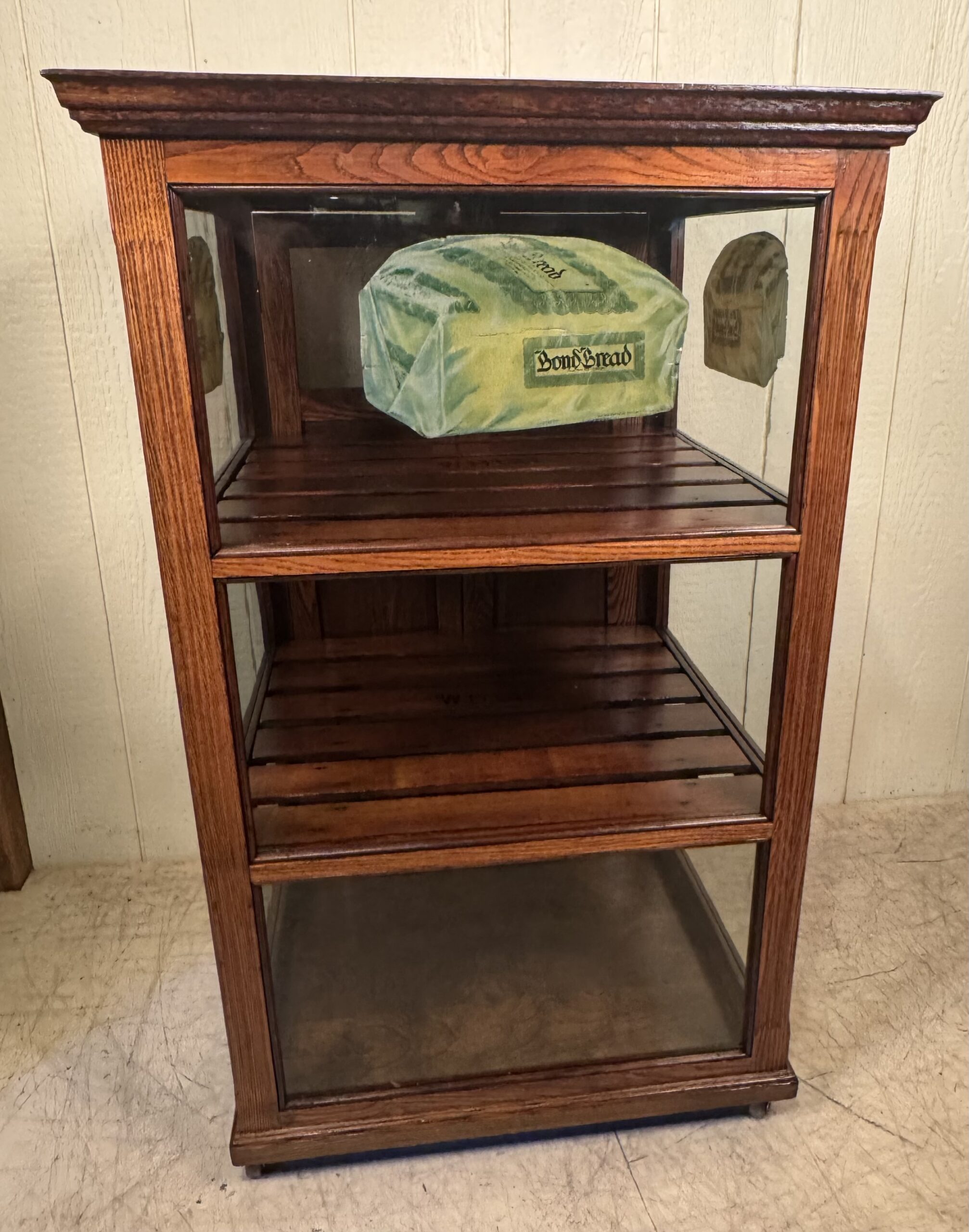 "Bond Bread" Ash Display Cabinet, signed WB & Co. - Image 3