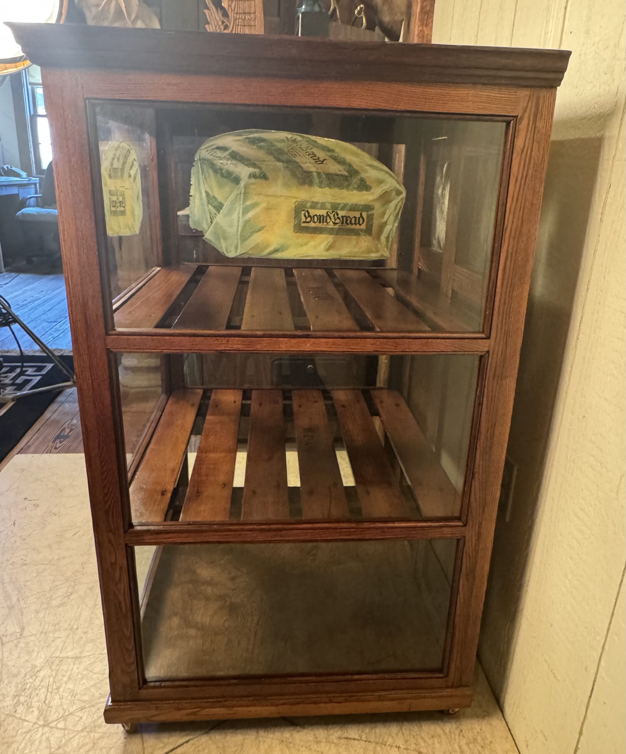 "Bond Bread" Ash Display Cabinet, signed WB & Co. - Image 7