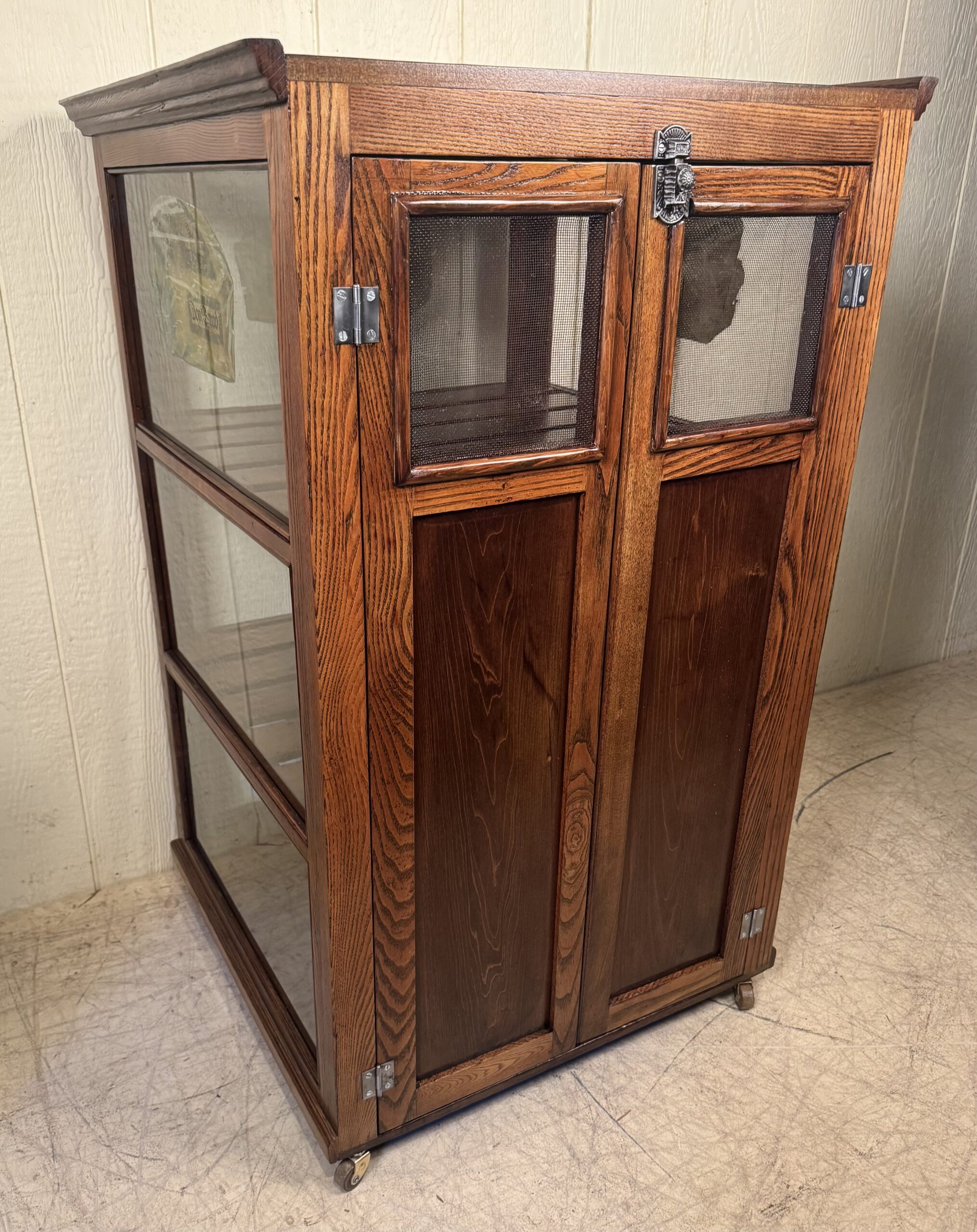 "Bond Bread" Ash Display Cabinet, signed WB & Co. - Image 9