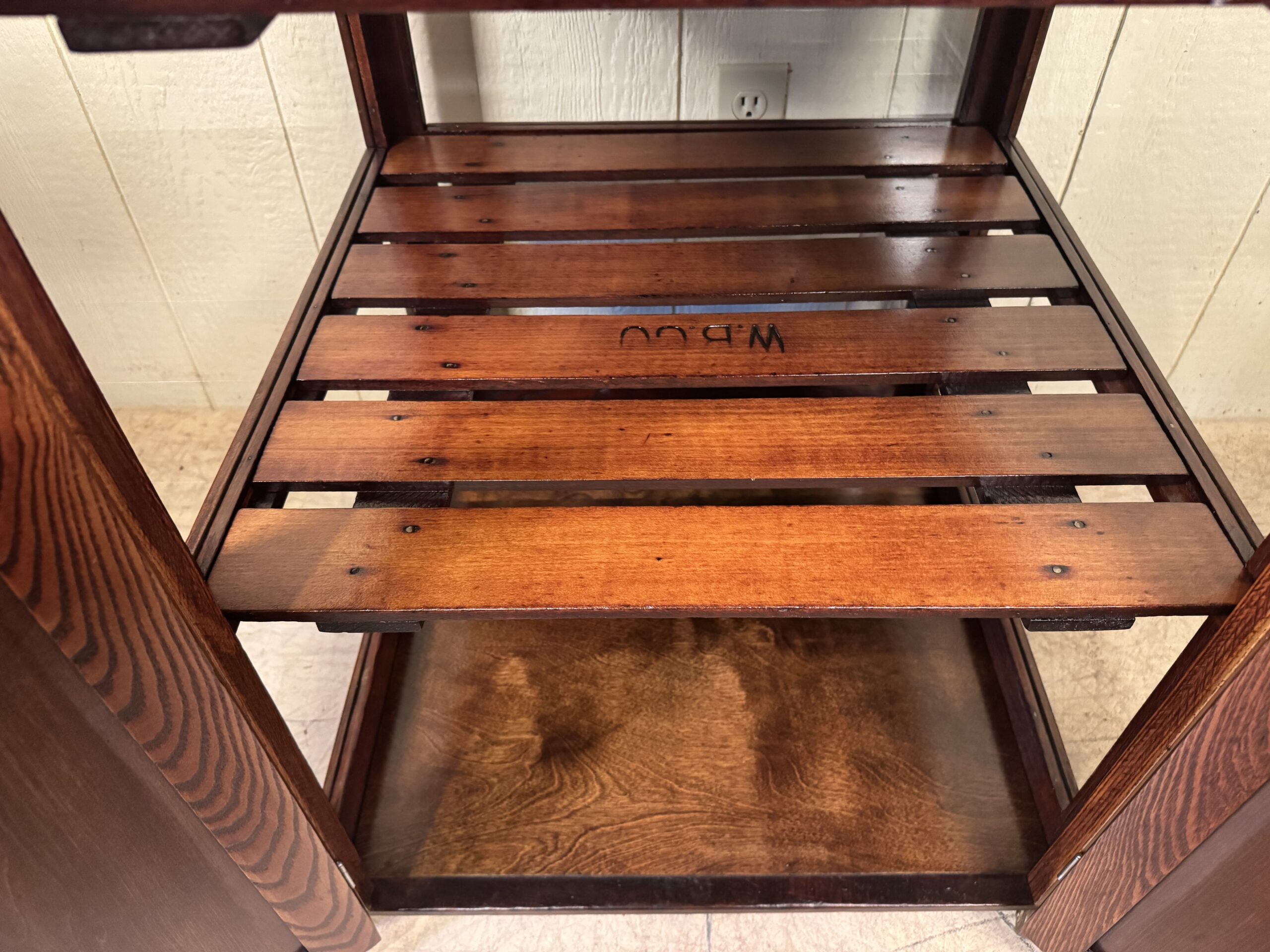 "Bond Bread" Ash Display Cabinet, signed WB & Co. - Image 14