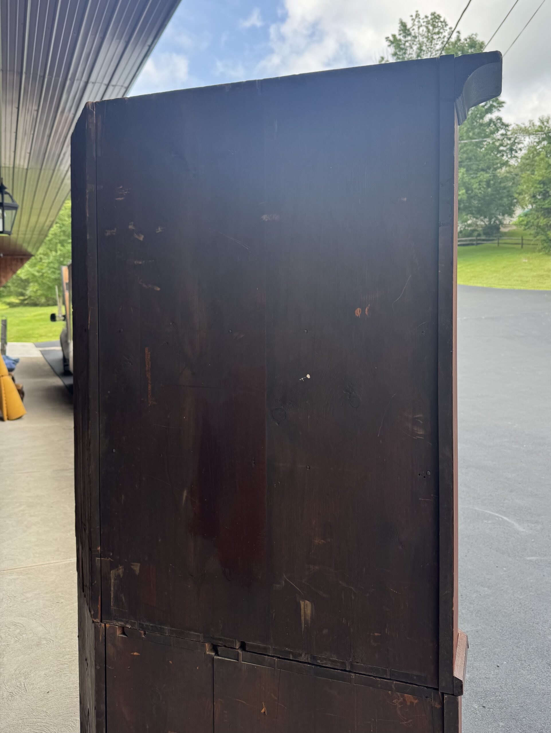 2-Piece Early 1800's Cherry Master Craftsman Corner Cupboard - Image 7
