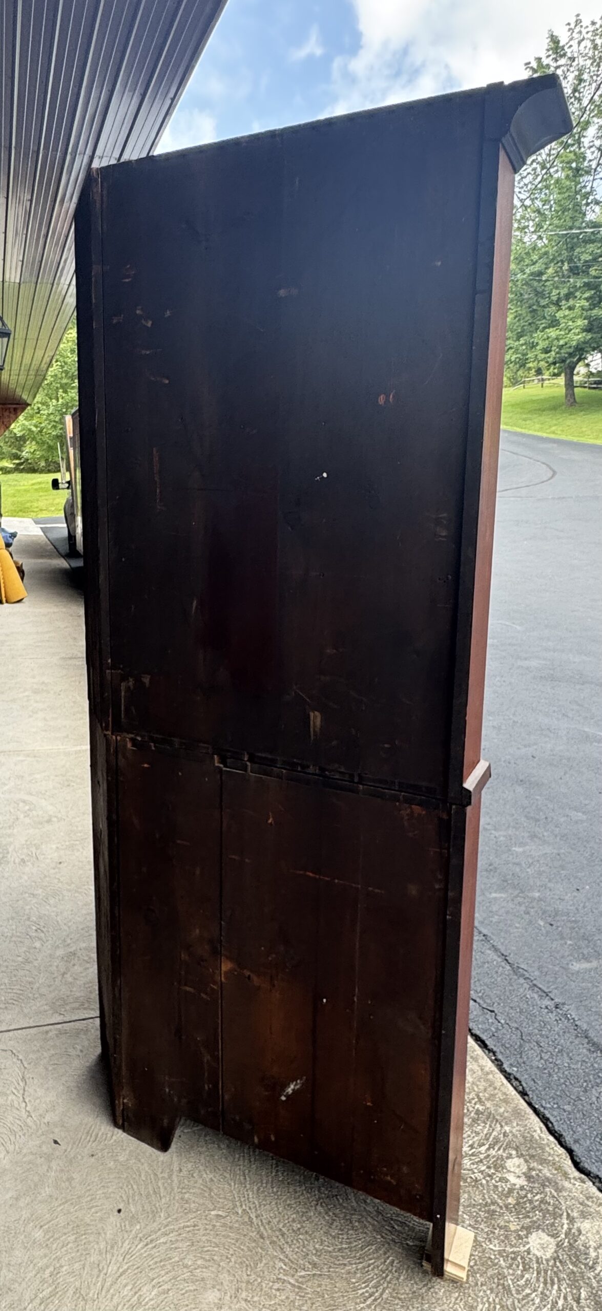 2-Piece Early 1800's Cherry Master Craftsman Corner Cupboard - Image 8
