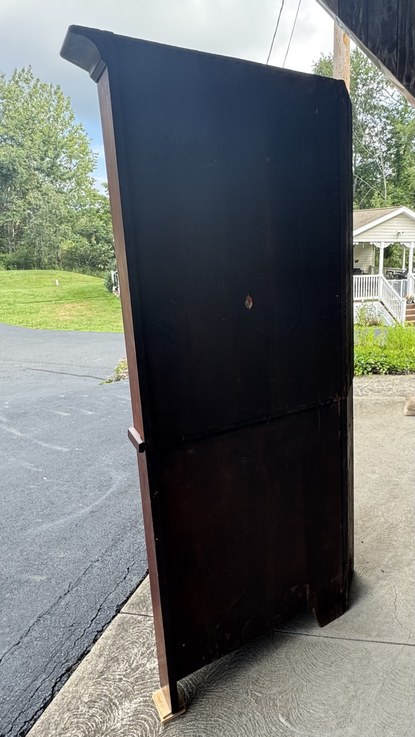 2-Piece Early 1800's Cherry Master Craftsman Corner Cupboard - Image 9