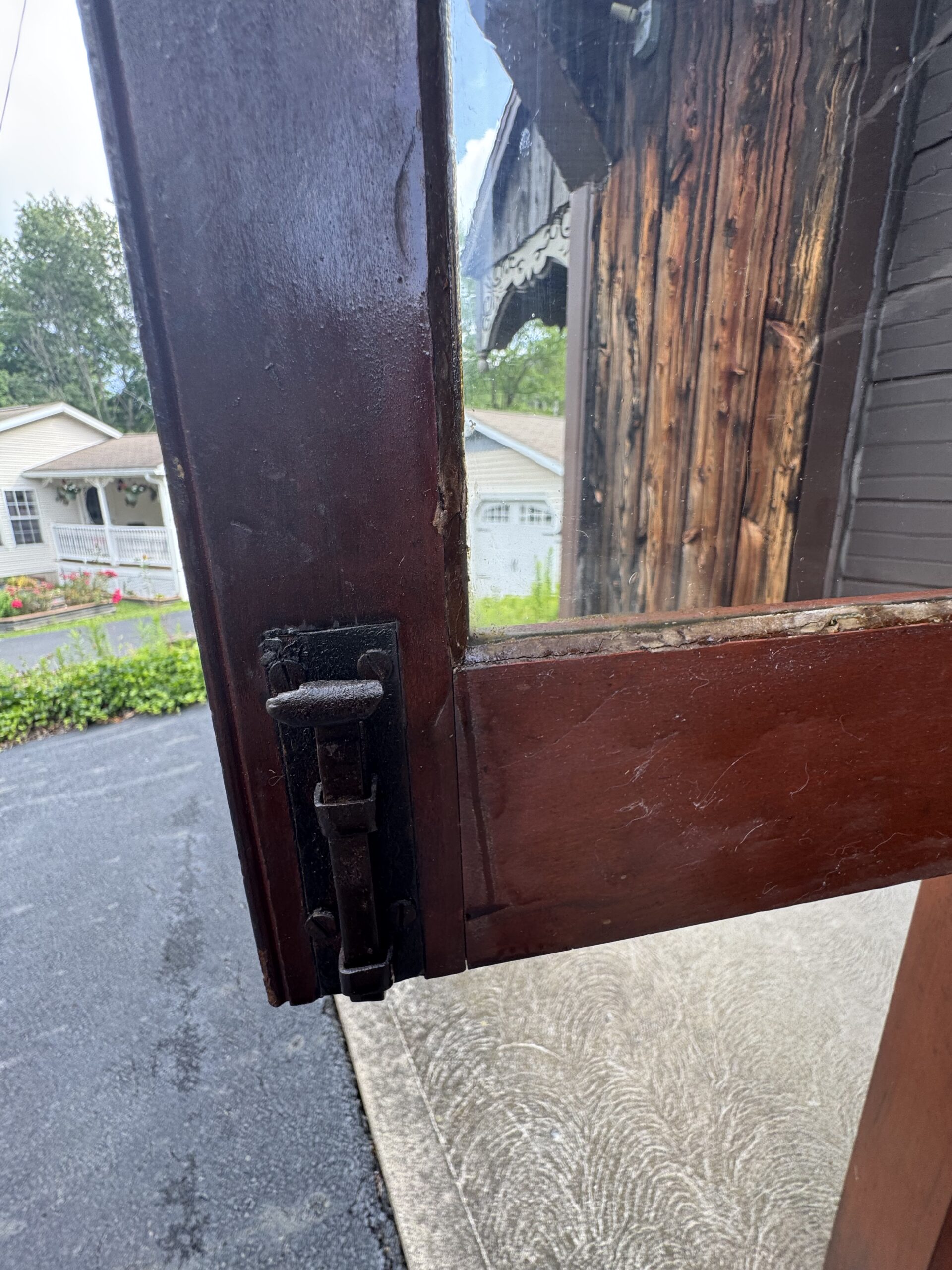 2-Piece Early 1800's Cherry Master Craftsman Corner Cupboard - Image 18