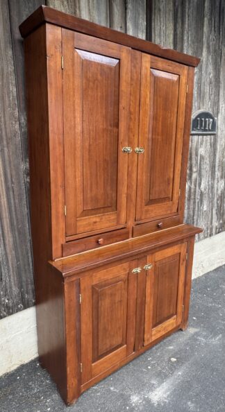 Pine Step Back Cupboard
