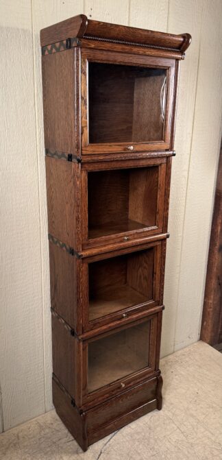 Macey's  Oak 4-Section Mini-Stacking Bookcase